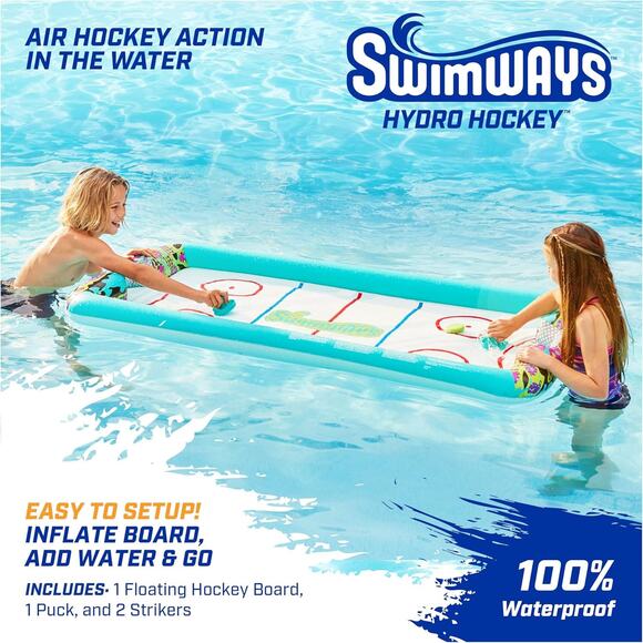 🔥SwimWays Hydro Hockey Inflatable Water Floating Table Hockey Set BNWT🔥 - Picture 4 of 8
